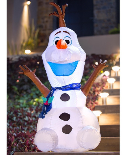 Inflable Navideño Olaf Frozen Con Luz  Mtr Navidad | Meses sin intereses