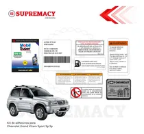 Comprar Adhesivos Chevrolet Grand Vitara Sport 