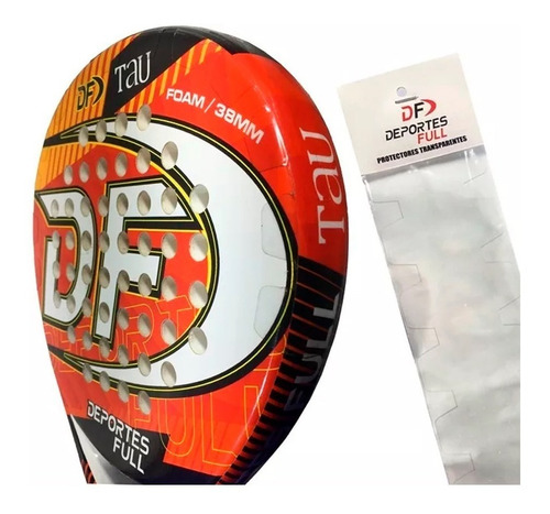 Imagen 1 de 2 de Dos Protector Para Paleta De Padel Proteje Transparente X 2