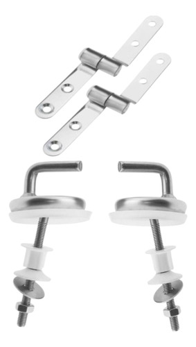Par Bisagras Reparación Recambio De Tapa D Baño Wc Inodoro