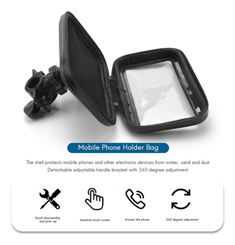 // Funda Impermeable Para Manillar De Bicicleta De 5.5