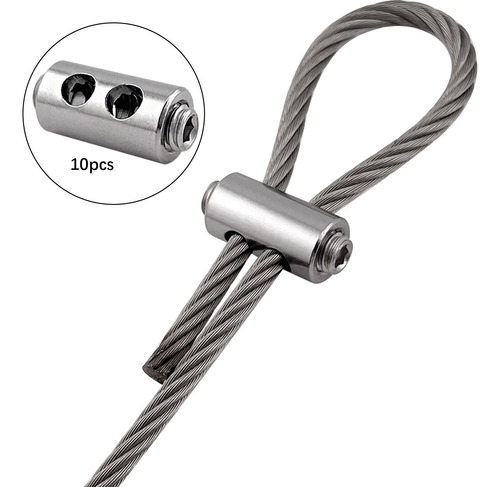 Juego De 10 Abrazaderas Para Cables De 3 Mm, Resistentes Y