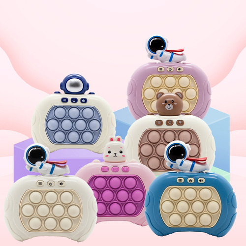 Juguete sensorial Pop It Quick Push Bubble Budget Toys, color oso, con pilas