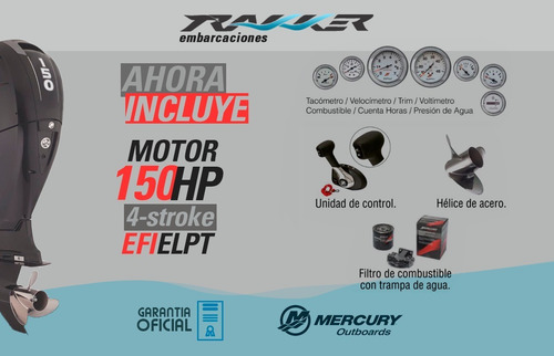 Mercury 150 Hp 4 Tiempos Nuevo Motor Fuera De Borda