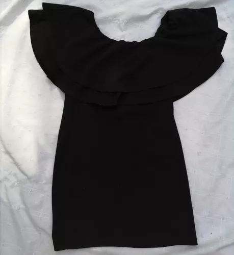 Vestido Negro Olanes Para Fiesta Strapless en venta en Colima Colima por  sólo $   Mexico