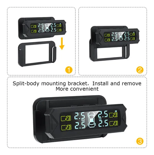 Sistema De Monitoreo De Presión De Llantas, Solar, Inalámbr.