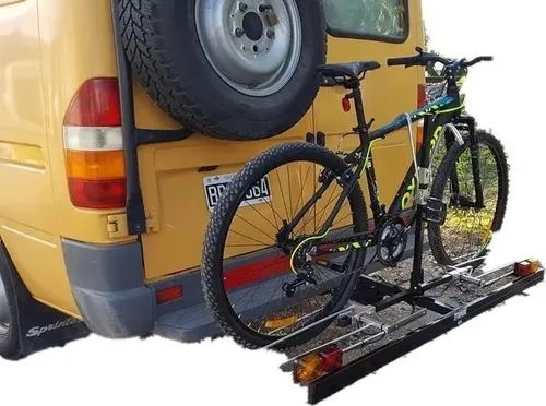 Porta Bicicletas Auto Reforzado Con Luces Y Paragolpes Para 2 Bicicletas Titanbike
