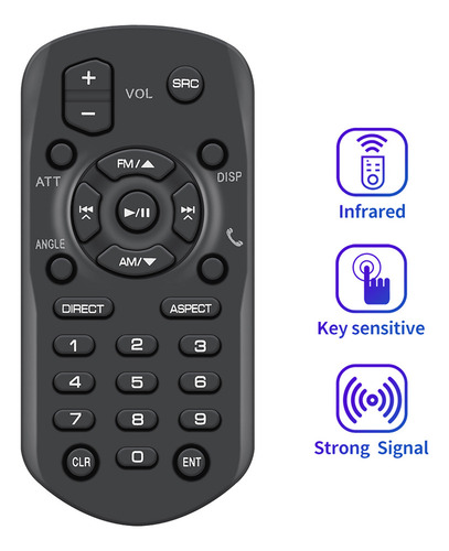 Controle Remoto Rm-rk258 Para Receptor Jvc Dvd/cd/usb Kw-m45