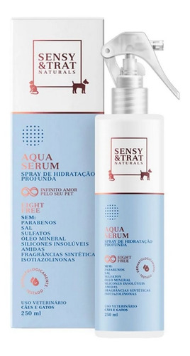 Spray Aqua Serum Para Cães E Gatos 250ml Sansy&trat