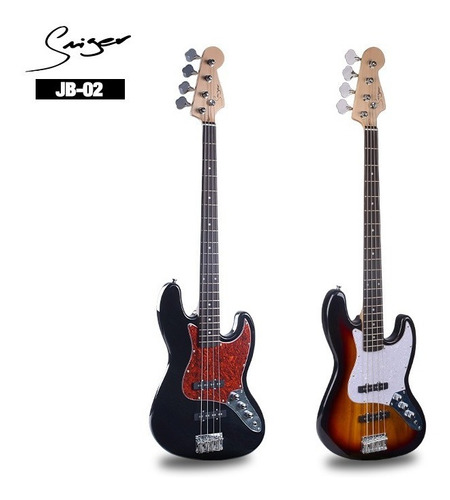 Baixo Elétrico Smiger Jazz Bass Jb02 Clássico Lindíssimo Top