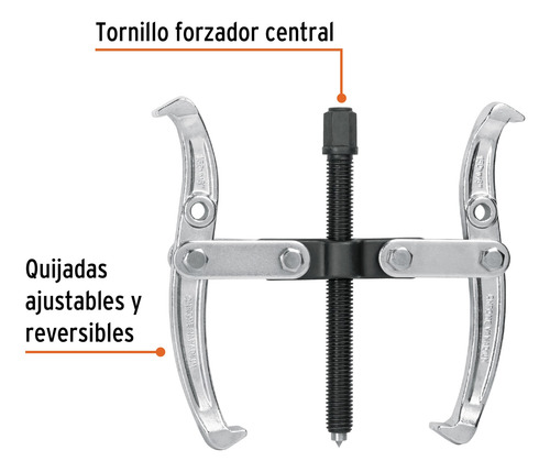 Extractor De Poleas, Acero 2x, 2 Quijadas, 10 , Truper 14499
