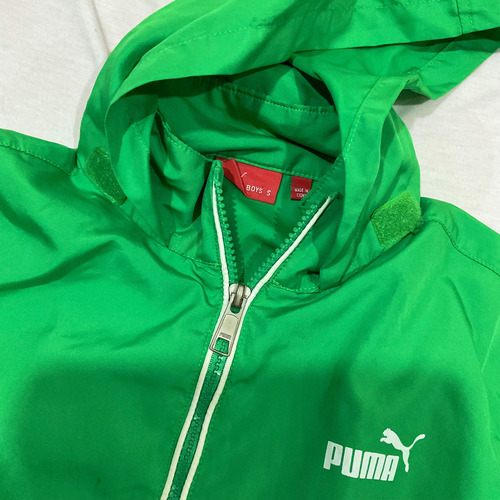 Chamarra Rompeviento Puma De Niño Gorro Removib Talla S Niño (Usado)