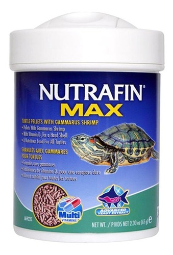 Alimento Nutrafin Max Tortugas Acuaticas Pellet Shrimp  65g