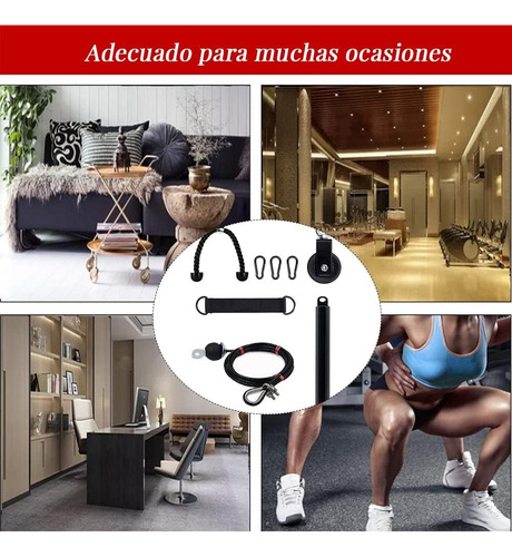 Sistema De Polea Gym En Casa, Fuerza Y Tríceps Pro