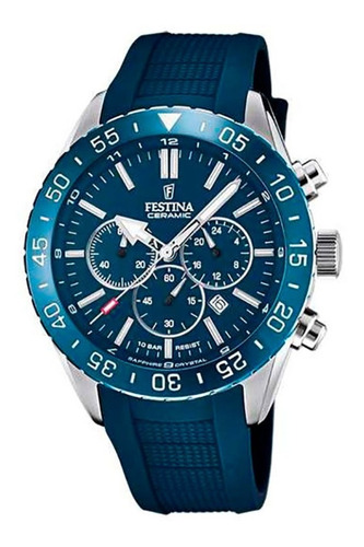 Reloj Festina Hombre Deportivo Ceramic Azul Crono F20515/1 