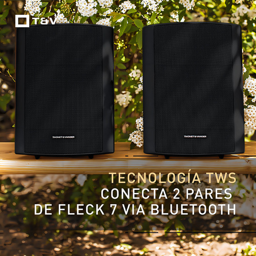 Parlante 2.0 Thonet & Vander Fleck 9 Resistente Agua Polvo Exterior Bt Drive 6 Negro