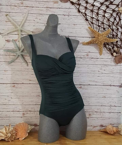Imagen 5 de 8 de Traje De Baño Control Abdomen Con Faja Reductora