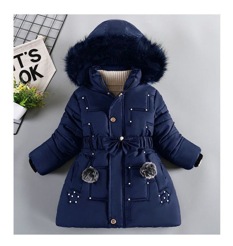 Chaqueta Con Capucha Para Niñas, Abrigo A Prueba De Viento