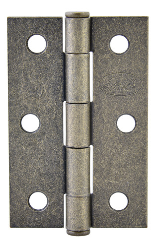 Bisagra Alargada De Acero Latón Antiguo 4  X  2.87  Lock