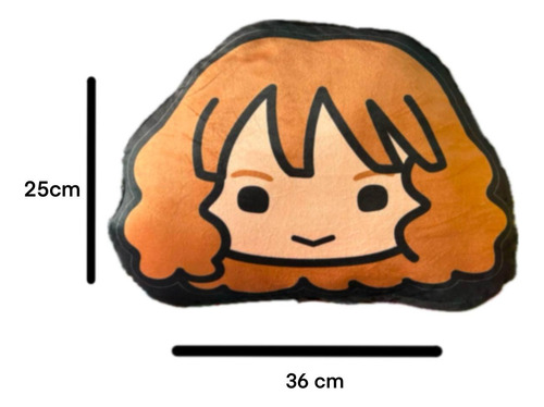 Cojin Peluche Harry Potter Forma Cabeza Pax Tox Marrón Claro Harry Potter