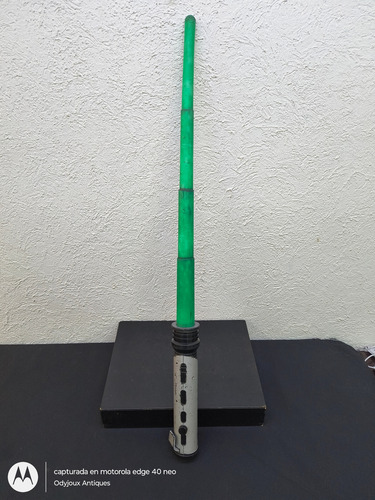 Espada Sable Star Wars Verde Hasbro 1999 Retráctil Original Verde (Usado)