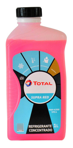 Líquido Refrigerante Total Supra Red 1 Litro