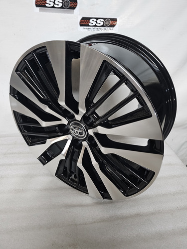 Rines 18 5-114 Toyota Prius 2023 2024 2025 Camry Rav4 2 Pzs Negro Maquinado
