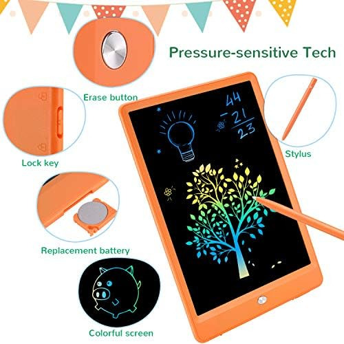Tekfun Juguetes Para Niños Tableta De Escritura Lcd De 10 Pu