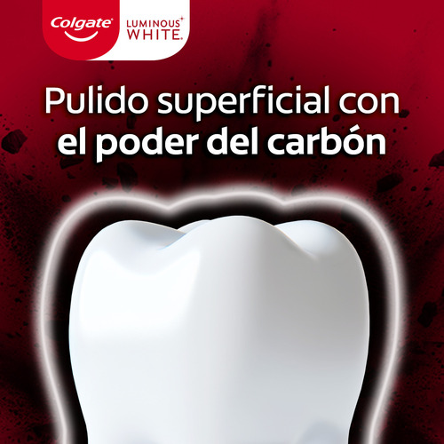 Pasta De Dientes Colgate Luminous White Carbón Activado 90gr