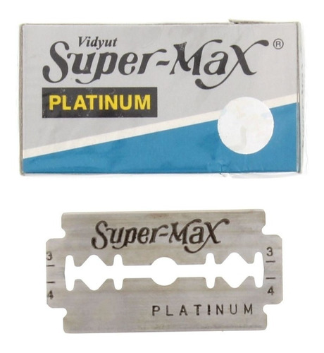 Hoja Afeitar Supermax Super Max Platinum 10 Pack X 5uni C/u -  Kaosimport En 11