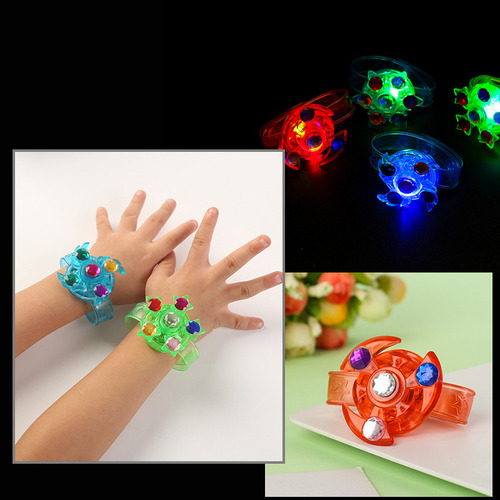 Pulsera Luminosa Giratoria Creativa, 25 Unidades, Regalo Par