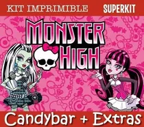 Comprar Kit Imprimible Monster High -  Candy Bar Cumpleaños