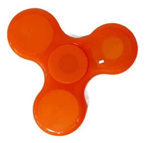 Fidget Spinner Naranja Con Luz Ideal Sorpresitas Anti Estres