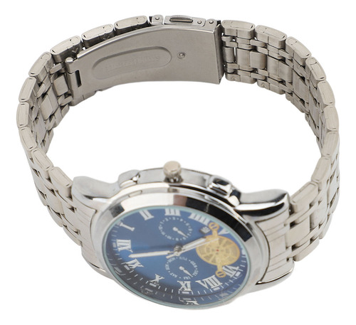 Correa De Reloj De Acero Inoxidable Para Hombre, Fácil De Le