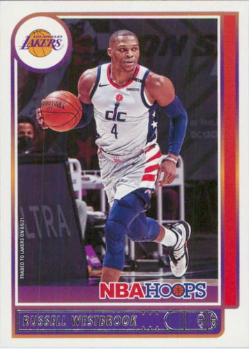 Panini Nba Hoops 90 Russell Westbrook Los Angeles Lakers Tar