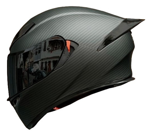 Casco Moto Axor Ex Bihr Negro Mate Polarizado Doble Visor