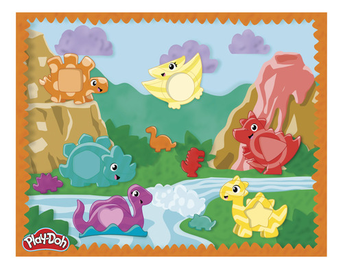 Play-doh Primeras Creaciones Dinosaurio Formas Y Colores