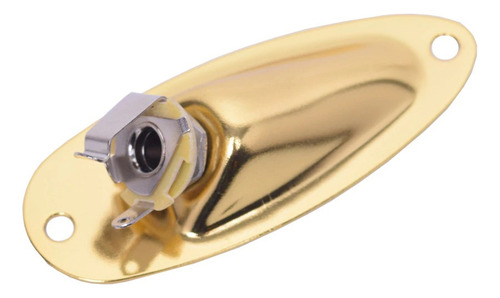 Jack Plate Para Guitarras Stratocaster Y Similares Gd Color Dorado