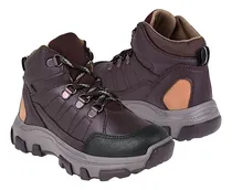 Comprar Botines Niño Stylo 3215-2 Simipiel Café 18-21