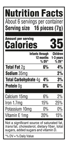 Snacks Gerber Lil Crunchies Ranch, 44 Ml, Para Bebé (paquete