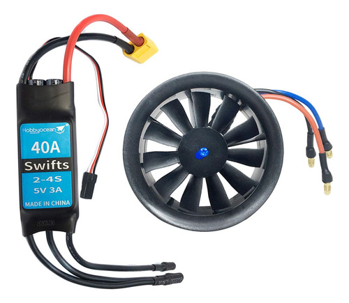 Ventilador De Conducto Edf De 50 Mm 4300kv 11 Hélice Motor