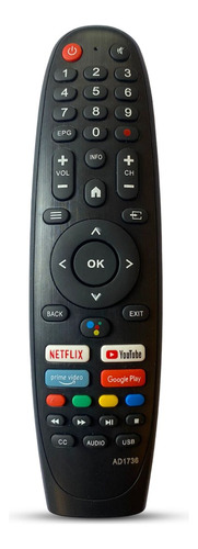 Control Remoto Para Tv Kodak Smartv Sin Opción De Voz +pilas