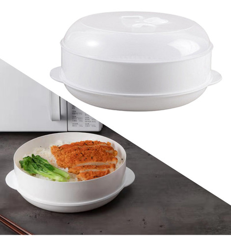 Vaporizador De Microondas Redondo Para Cocinar Un Plato De