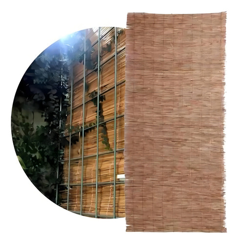 Jogo 04 Forro Esteira Bambu Natural Pergolado Revestimento
