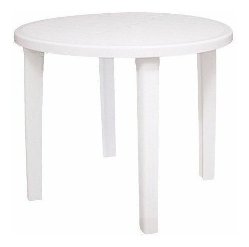 Mesa Plástica Branca 90cm Redonda Tramontina 26218