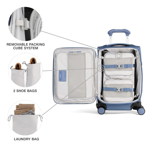 Travelpro Versapack+ Ligero Suave Softside Expandible En De