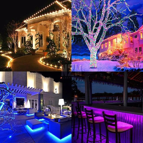 Manguera Tira Led 10 Metros Exterior Azul Pack 10 Premium