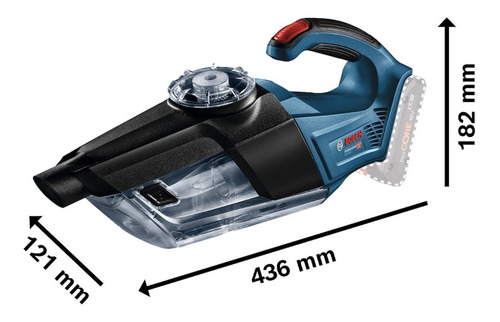 Imagen 2 de 9 de Aspiradora De Polvo Inalámbrico Bosch Gas 18v-1 Bare Tool