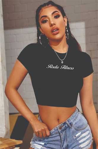 Crop Top Mujer Playera Ajustado Ombliguera