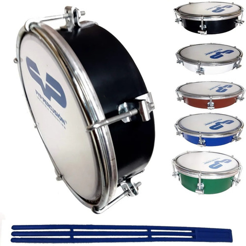 Imagen 6 de 10 de Caseta Tamborin Pyp Percusion De 6 Pulgadas Color